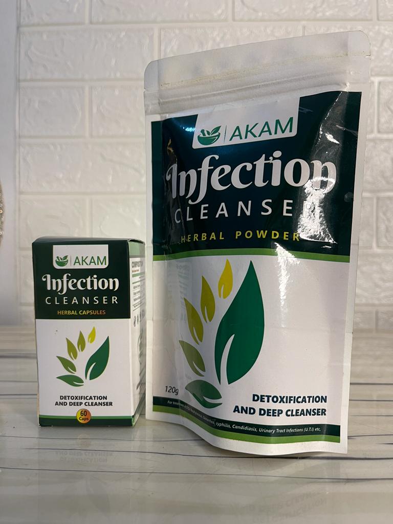 A Pack containing two infection cleanser combo